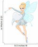 Cute Tooth Fairy flying with Tooth Wall Decal