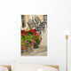 Black Patio Benches Wall Mural