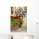 Black Patio Benches Wall Mural