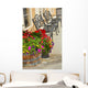 Black Patio Benches Wall Mural