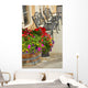 Black Patio Benches Wall Mural