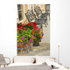 Black Patio Benches Wall Mural