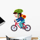 Boy Bicycle Vector