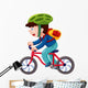 Boy Bicycle Vector