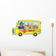 School Bus With Happy Children Wall Mural