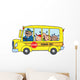 School Bus With Happy Children Wall Mural