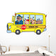 School Bus With Happy Children Wall Mural