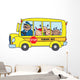 School Bus With Happy Children Wall Mural