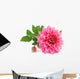 Pink Dahlia White Wall Decal