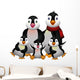 happy penguin family Wall Decal