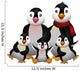 happy penguin family Wall Decal