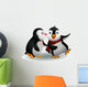 Kissing a Cute Penguin Wall Decal