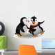 Kissing a Cute Penguin Wall Decal