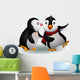 Kissing a Cute Penguin Wall Decal