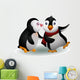 Kissing a Cute Penguin Wall Decal