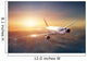 Airplane in the sky at sunset Wall Mural