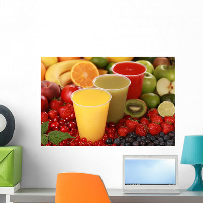 Fresh Smoothies shown on a wall