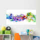 Colorful smoke with images Wall Decal