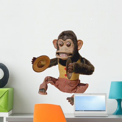 Mechanical Chimp 4 Wall Decal shown on a wall
