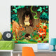 Animals Wood Vector Illustration
