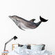 Grey Dolphin White Wall Decal
