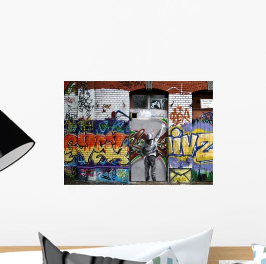 facade and graffiti Wall Mural