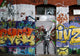 facade and graffiti Wall Mural
