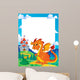 Fairy tale theme frame 3 Wall Mural