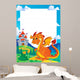 Fairy tale theme frame 3 Wall Mural