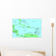 Sea maps series: Caribbean Sea Wall Mural