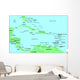 Sea maps series: Caribbean Sea Wall Mural