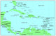 Sea maps series: Caribbean Sea Wall Mural