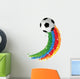 Rainbow Soccer ball Wall Decal