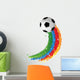 Rainbow Soccer ball Wall Decal