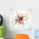 Abstract light technology cube background texture Wall Mural