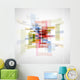 Abstract light technology cube background texture Wall Mural