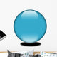 3D Blue Colored Sphere Wall Decal