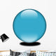 3D Blue Colored Sphere Wall Decal