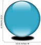 3D Blue Colored Sphere Wall Decal