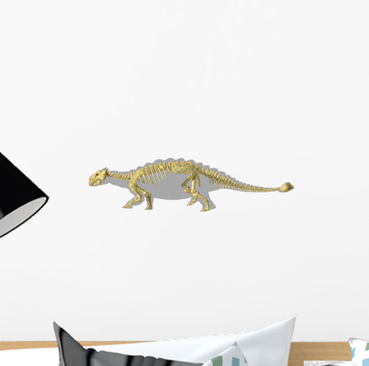 Ankylosaurus Dinosaurs Silhouette with Wall Decal