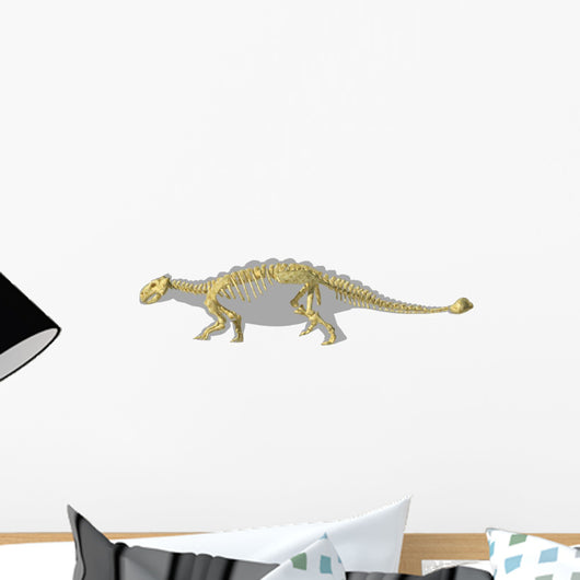 Ankylosaurus Dinosaurs Silhouette with Wall Decal