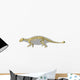 Ankylosaurus Dinosaurs Silhouette with Wall Decal