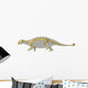 Ankylosaurus Dinosaurs Silhouette with Wall Decal