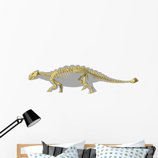 Ankylosaurus Dinosaurs Silhouette with Wall Decal