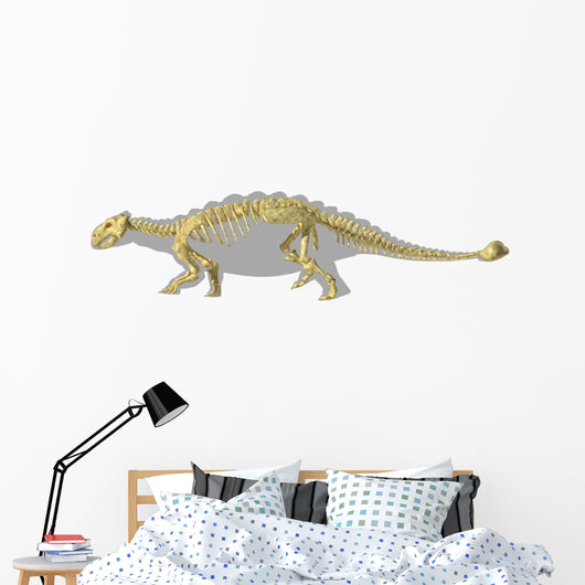 Ankylosaurus Dinosaurs Silhouette with Wall Decal