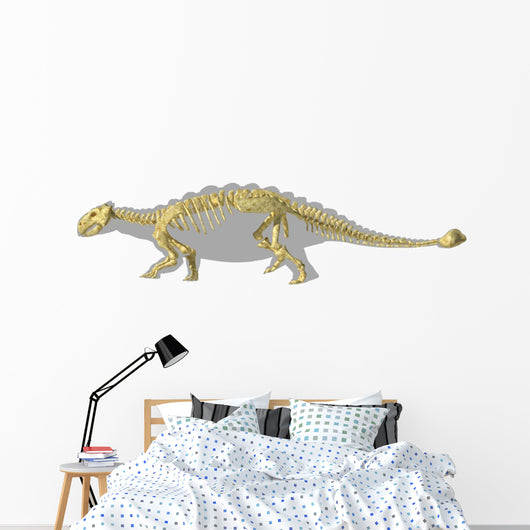 Ankylosaurus Dinosaurs Silhouette with Wall Decal