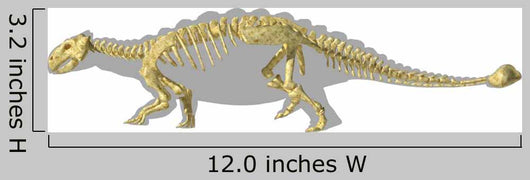 Ankylosaurus Dinosaurs Silhouette with Wall Decal