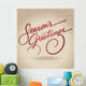 'season's greetings' hand lettering (vector) Wall Mural