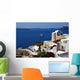 Architecture on Santorini island, Greece Wall Mural