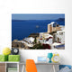 Architecture on Santorini island, Greece Wall Mural